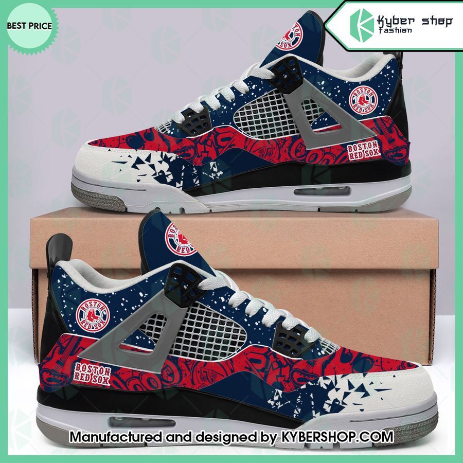 custom boston red sox air jordan 4 shoes 1 180