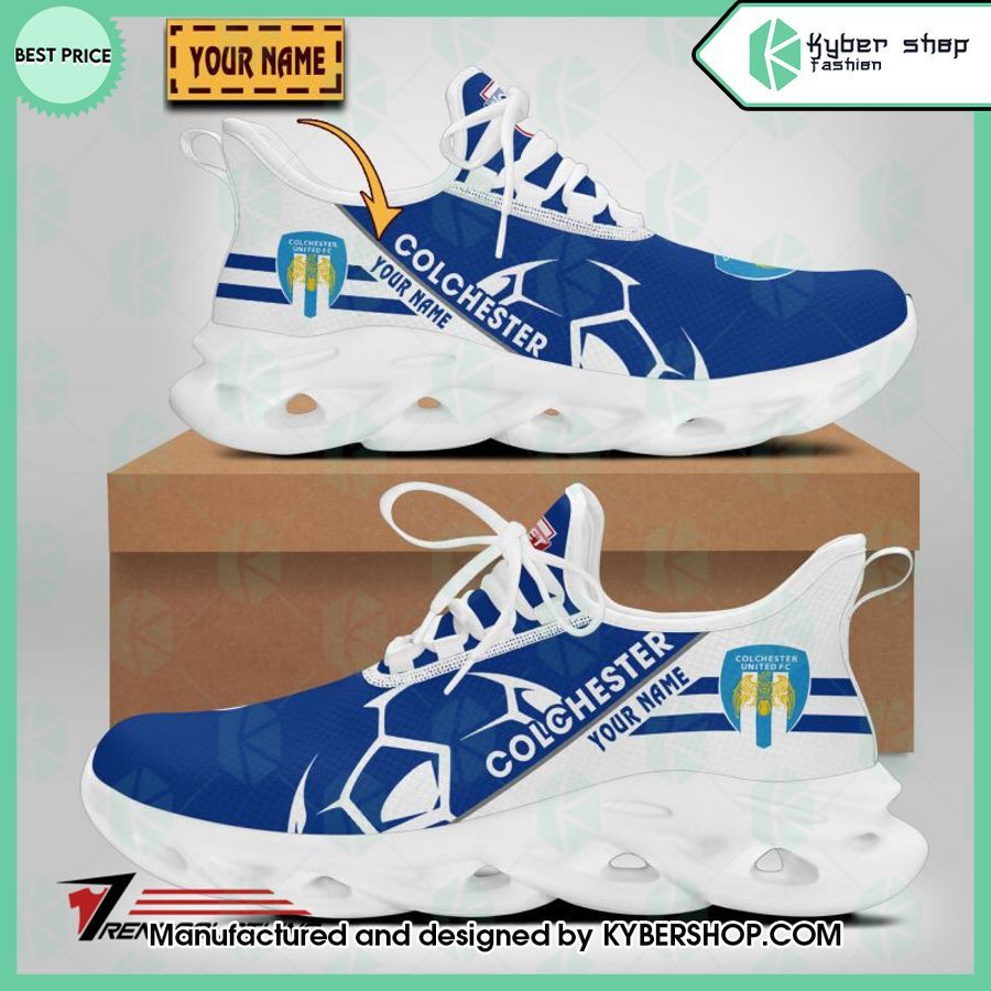 custom colchester united max soul shoes 2 673