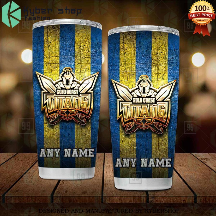 custom gold coast titans tumbler 2 254