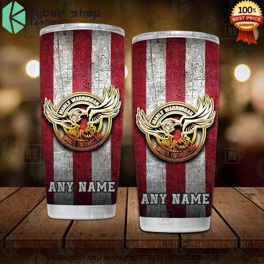 custom manly warringah sea eagles tumbler 2 574