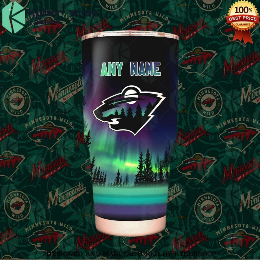 custom minnesota wild northern light tumbler 1