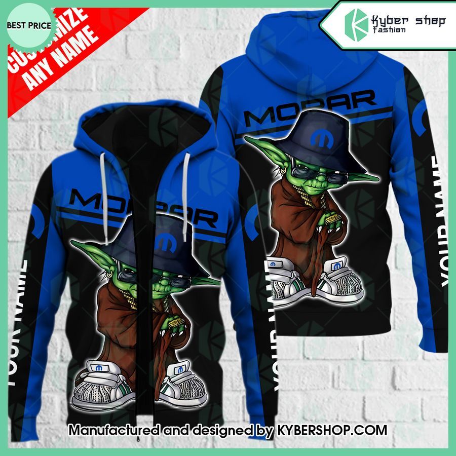 custom mopar baby yoda hoodie and sweatpants 2 46