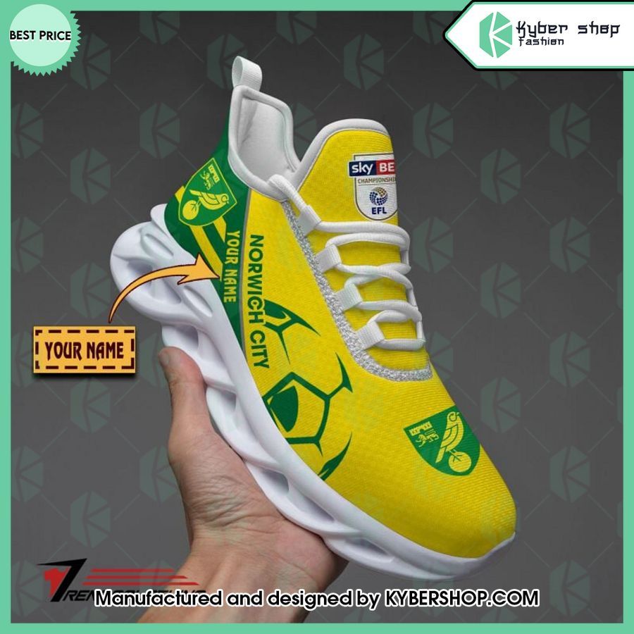 custom norwich city max soul shoes 1 380