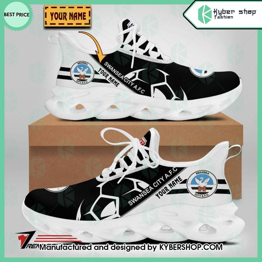 custom swansea city afc max soul shoes 2 128