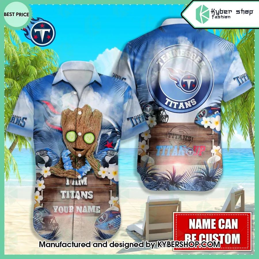 custom tennessee titans groot i am titans hawaiian shirt 1 707