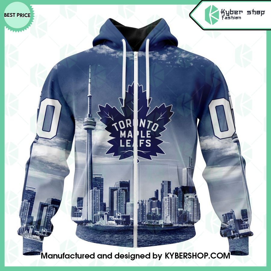 custom toronto maple leafs cn tower hoodie 2 904