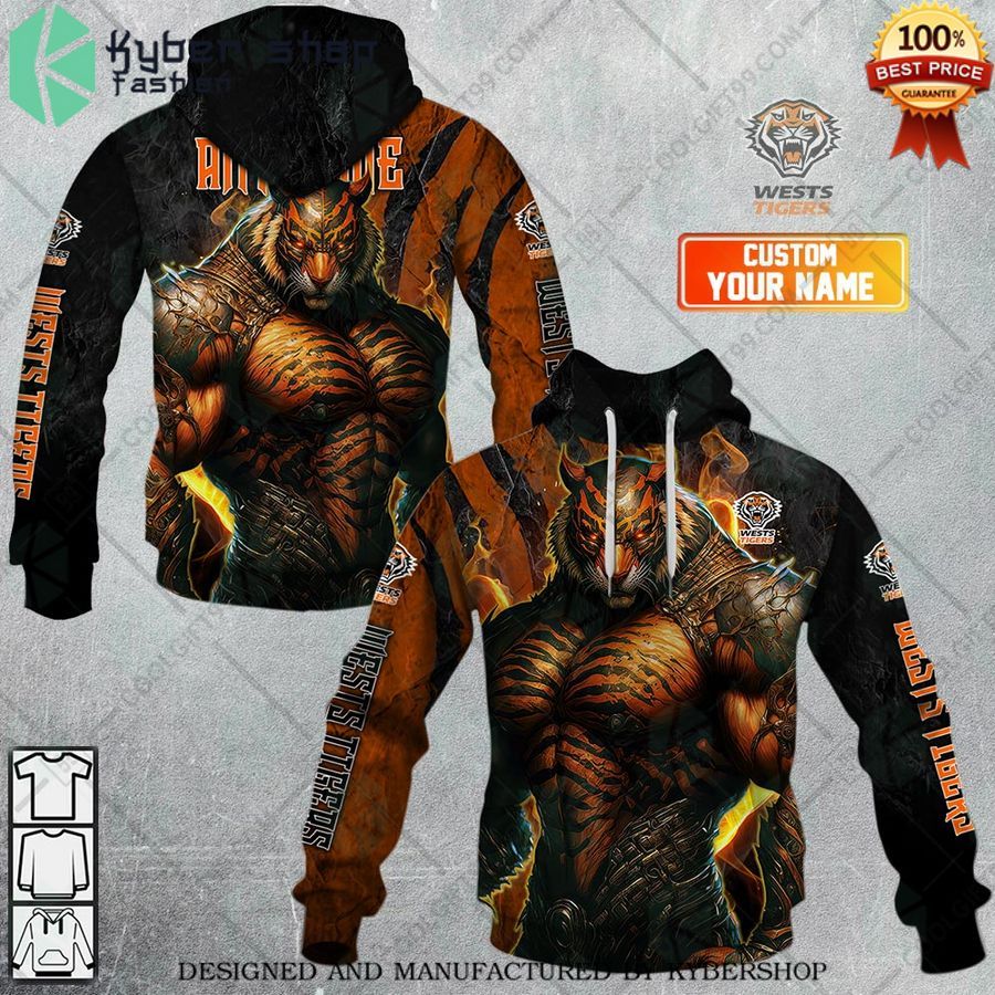 custom wests tigers warrior hoodie 1 272