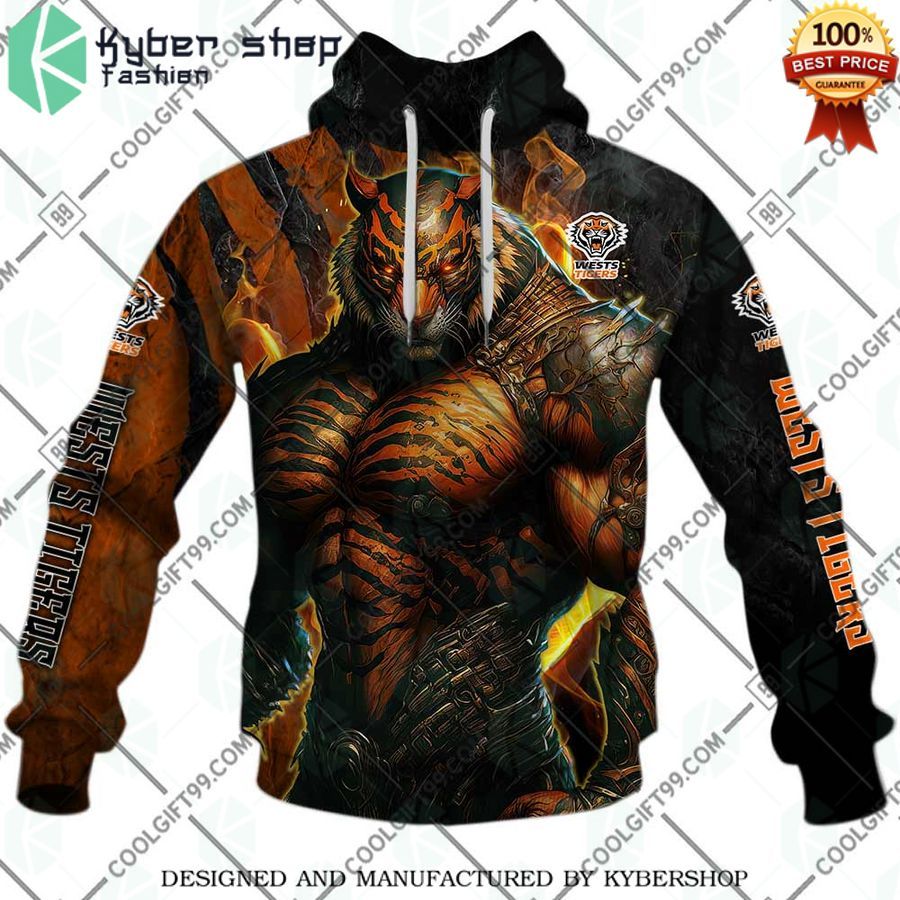 custom wests tigers warrior hoodie 2 641