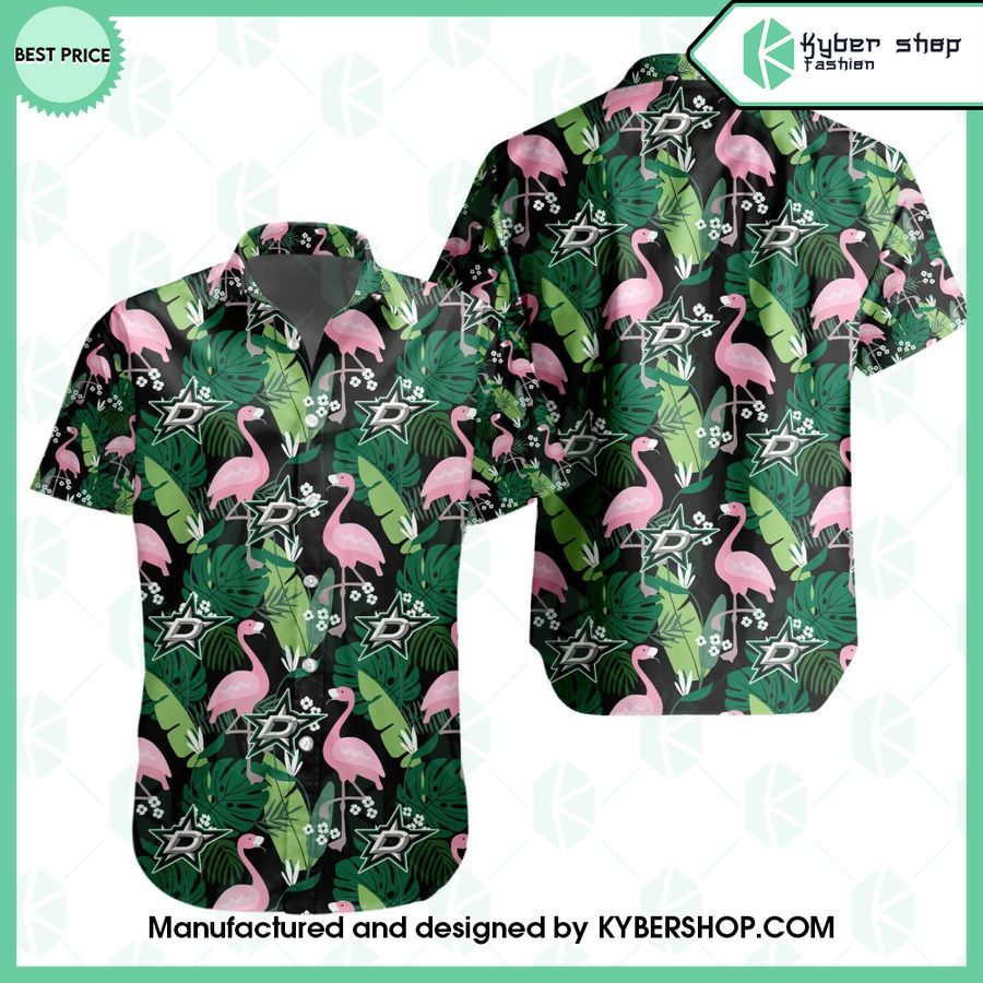 dallas stars flamingo hawaiian shirt 1 114