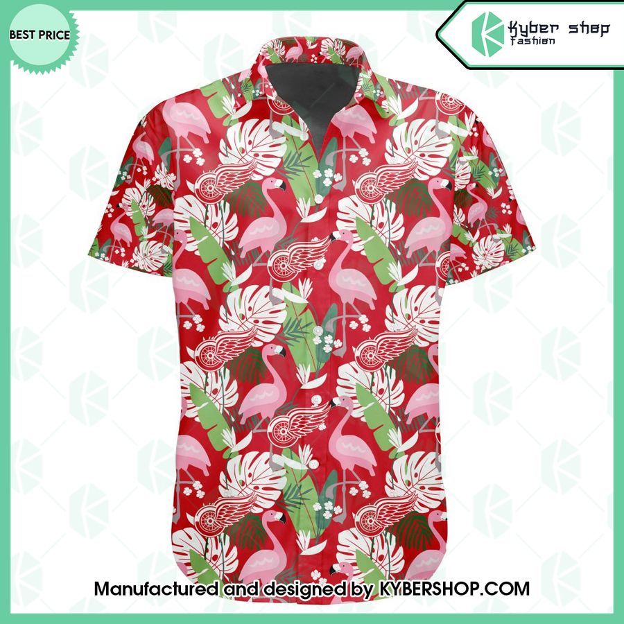 detroit red wings flamingo hawaiian shirt 2 780