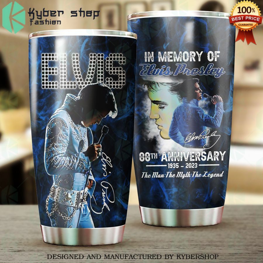 elvis presley 88th anniversary tumbler 1 815