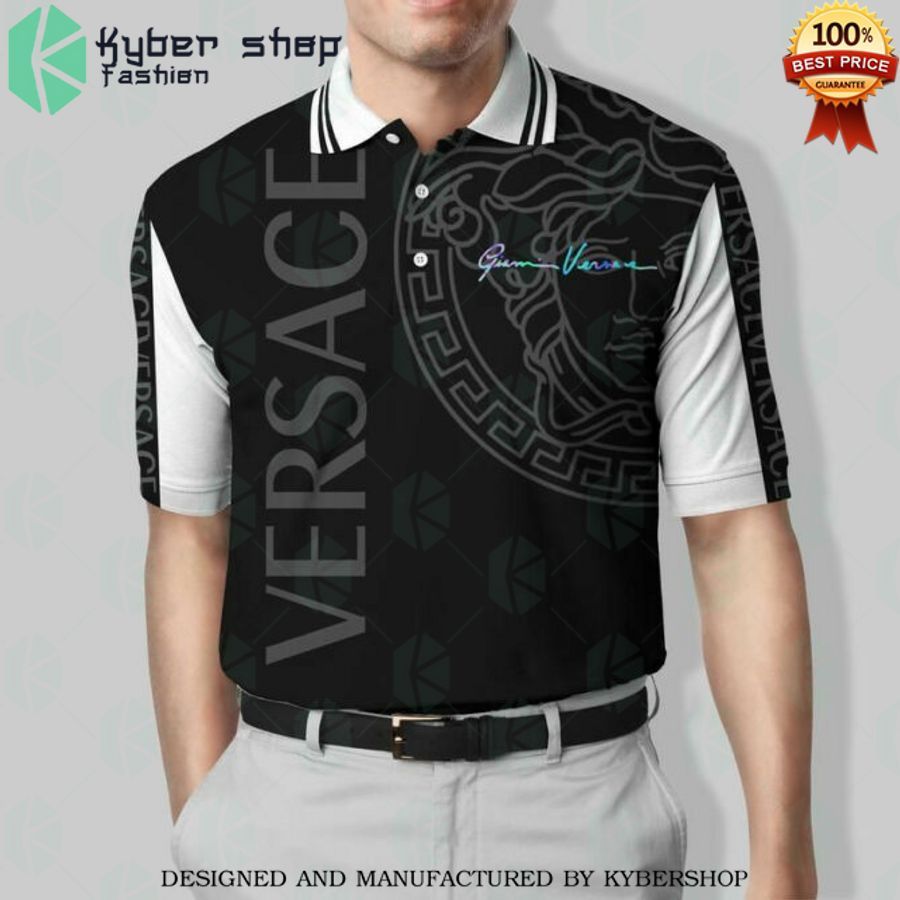 gianni versace black white polo shirt 1 25