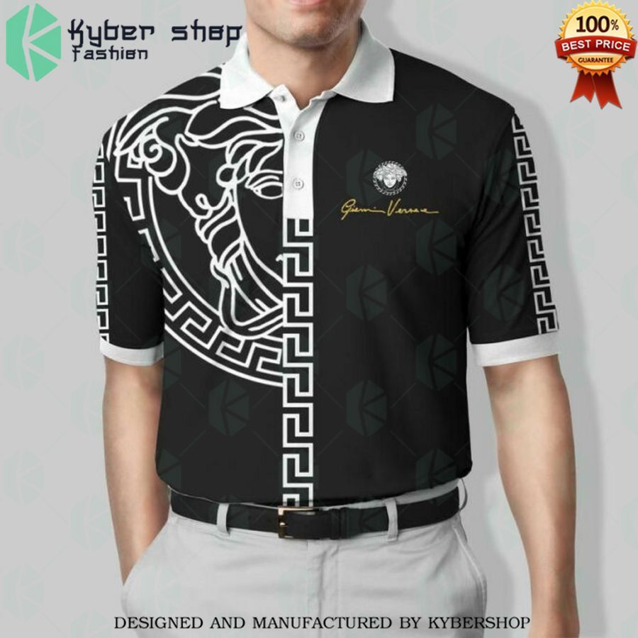 gianni versace white black polo shirt 1 334