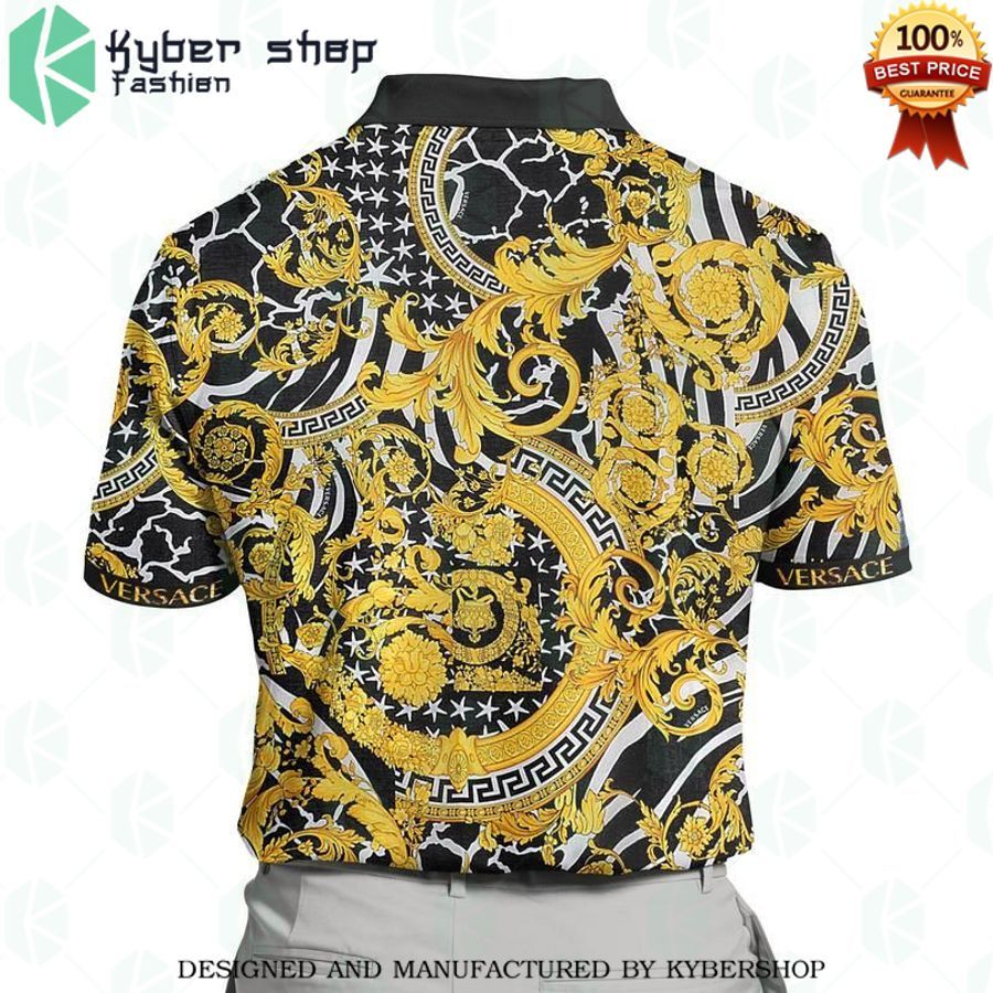 gold versace black polo shirt 2 733