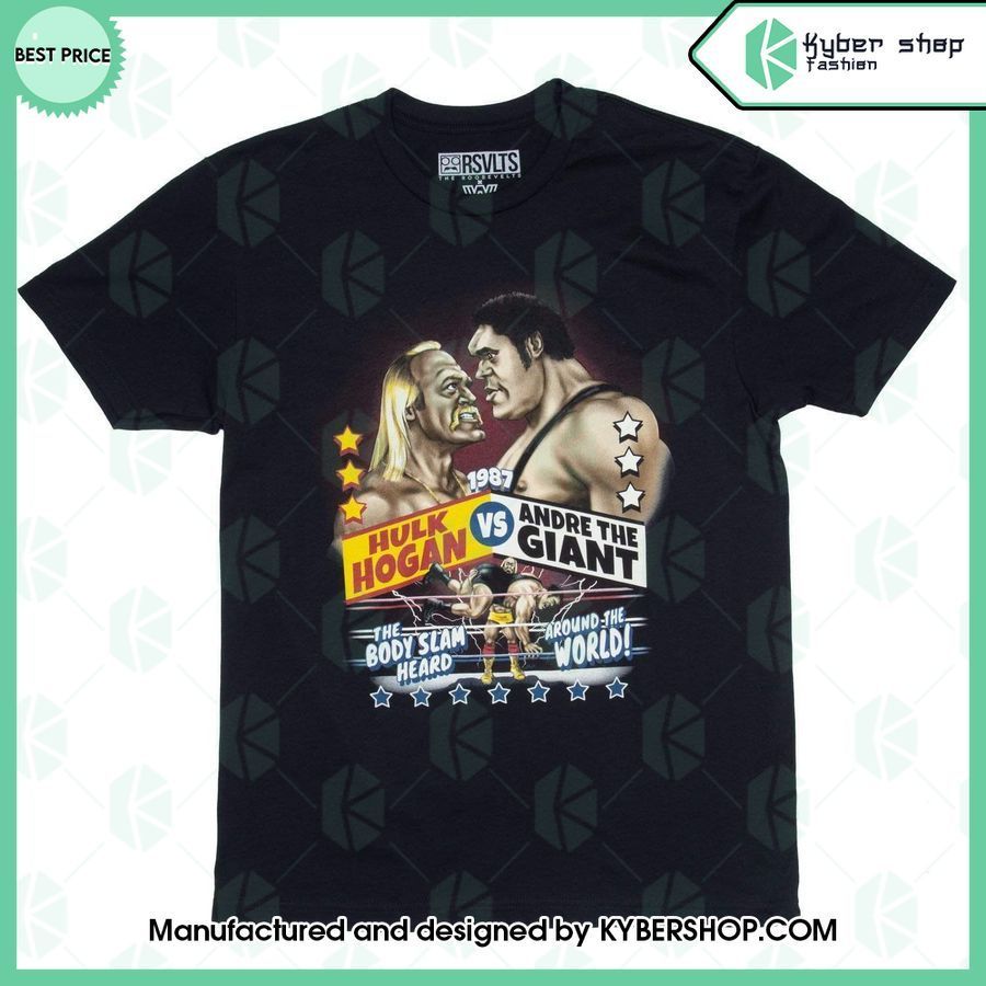 hulk hogan vs andre the giant t shirt 1