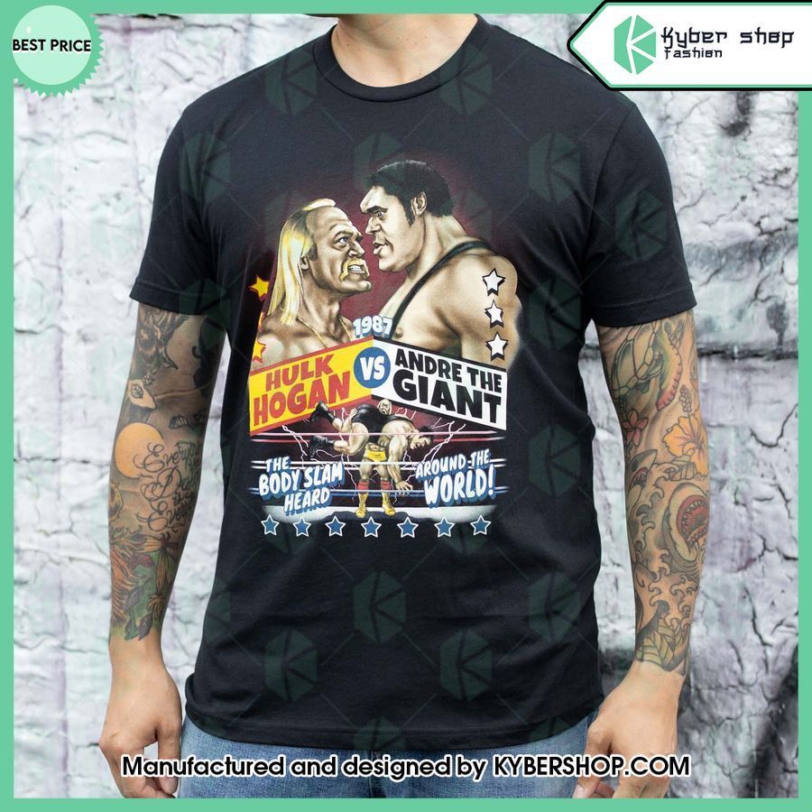 hulk hogan vs andre the giant t shirt 2