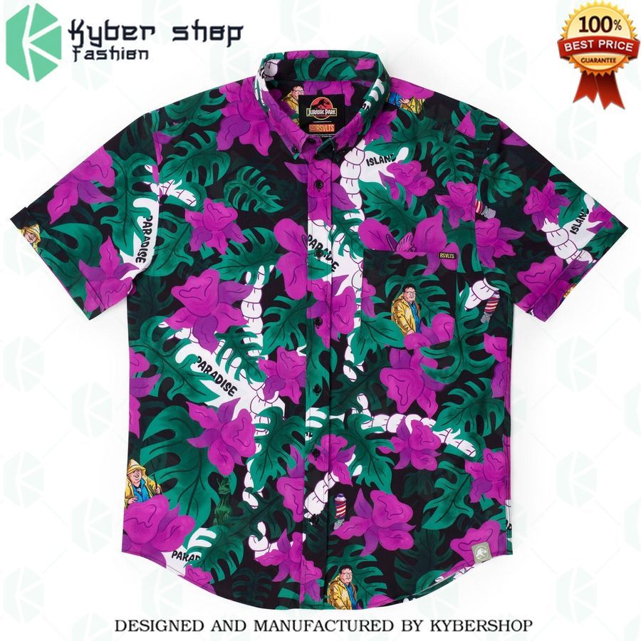 jurassic park nobody cares hawaiian shirt 1 131