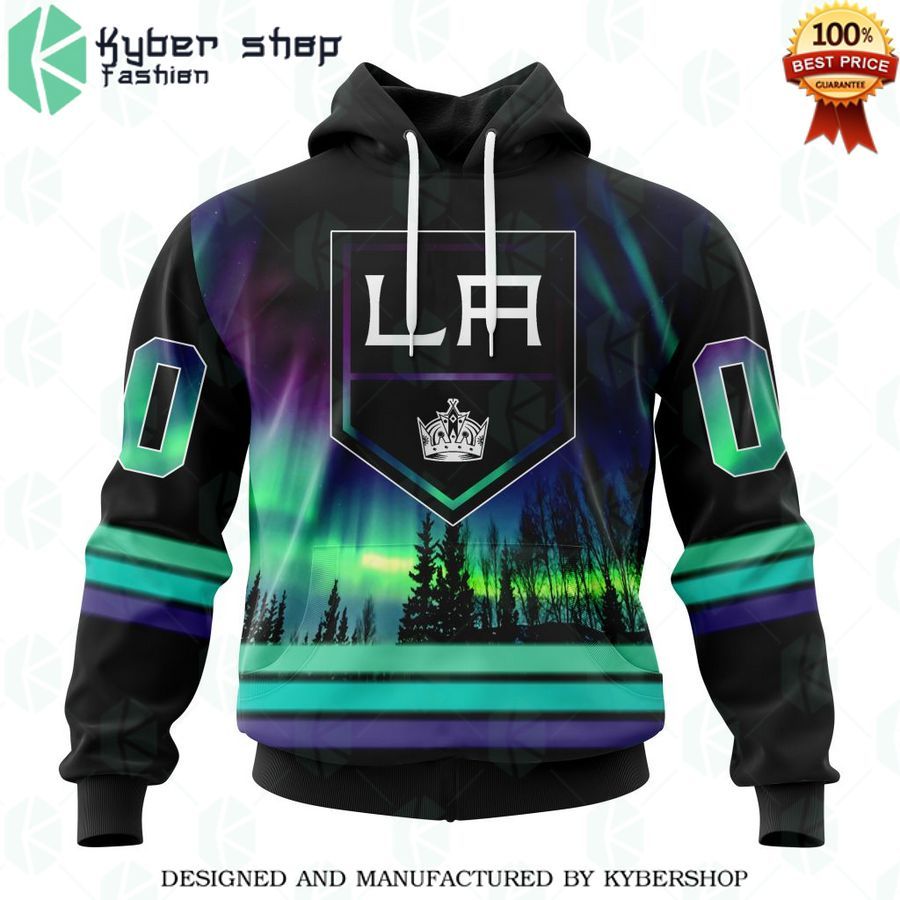 los angeles kings special design with northern lights custom shirt 1 62