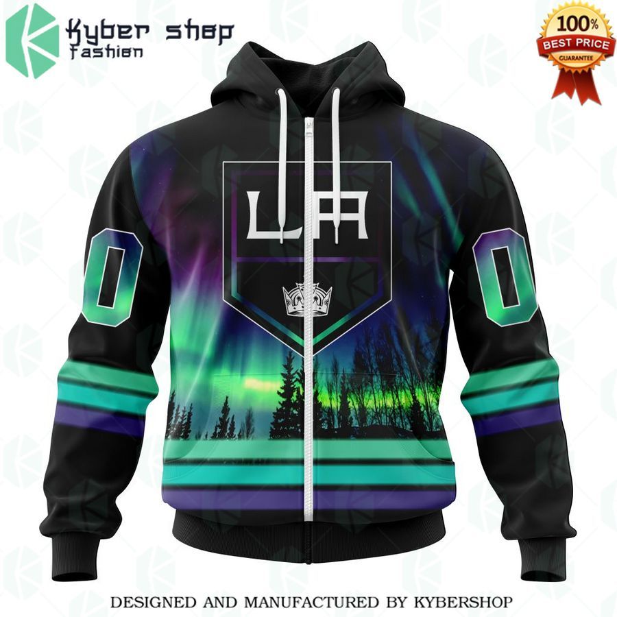 los angeles kings special design with northern lights custom shirt 2 748