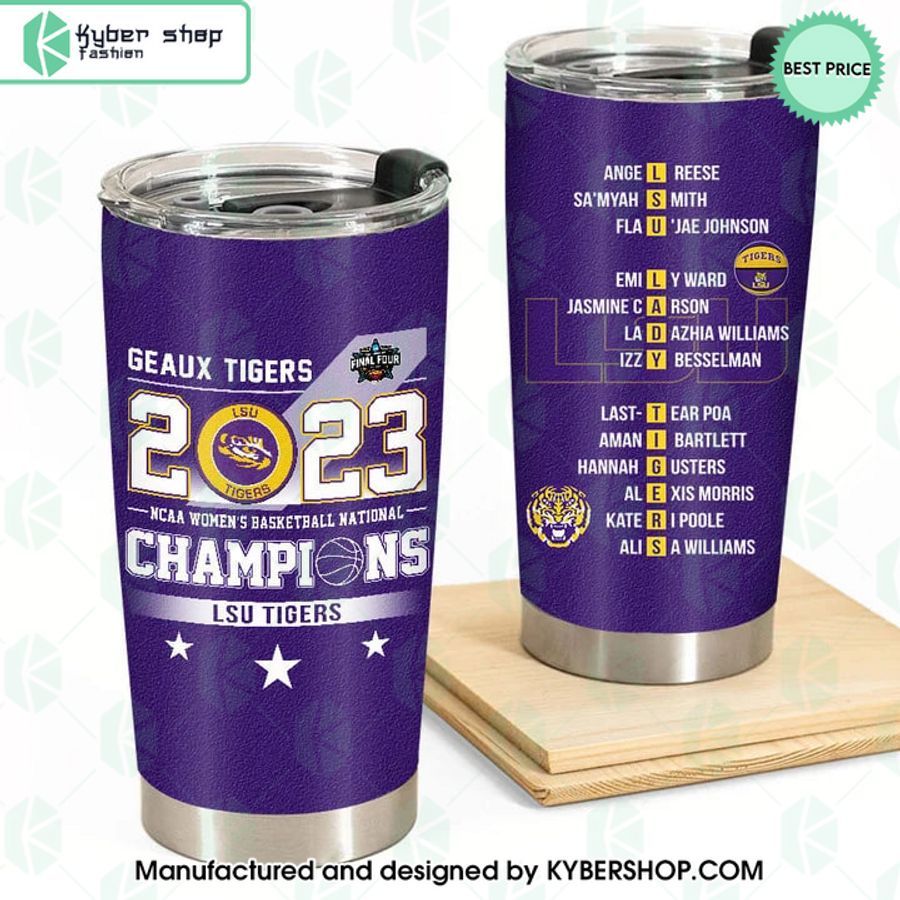 lsu tigers 2023 womens basketball national champions tumbler 1 340