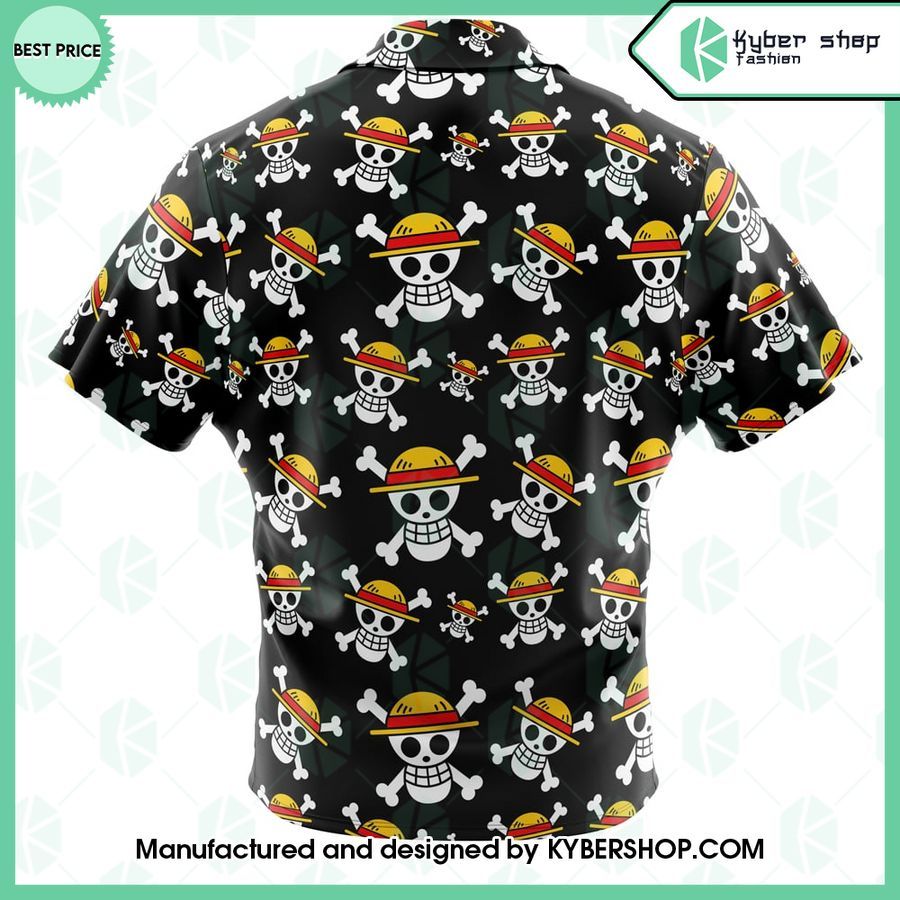 luffy jolly roger one piece hawaiian shirt 2 165