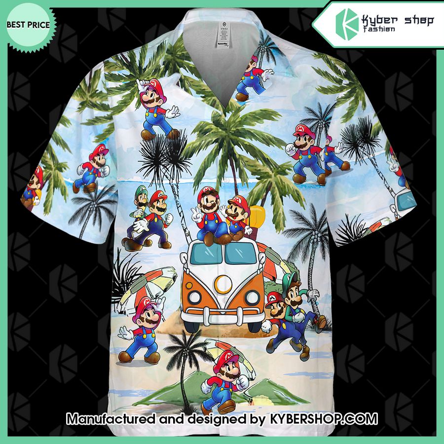 mario beach hawaiian shirt shorts 1 169