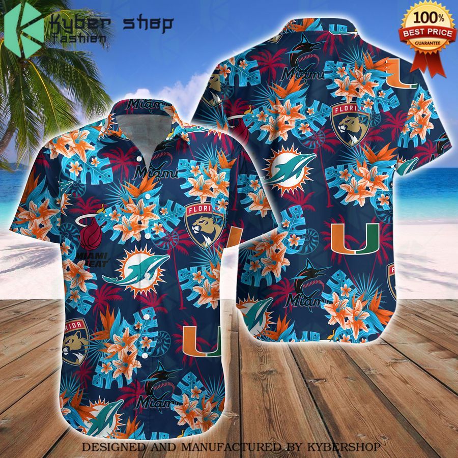 miami sport teams hawaiian shirt 1 250