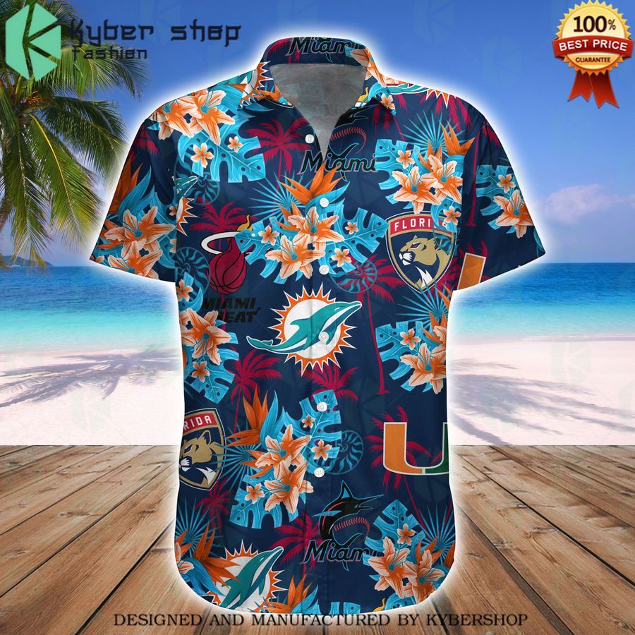 miami sport teams hawaiian shirt 2 671