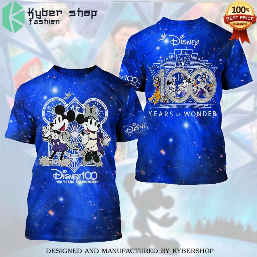 mickey and minnie mouse disney 100 years of wonder blue shirt 1 921