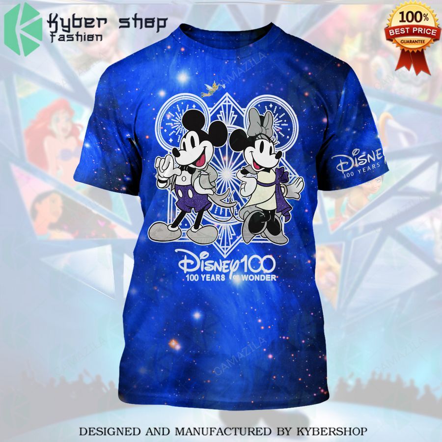 mickey and minnie mouse disney 100 years of wonder blue shirt 2 963