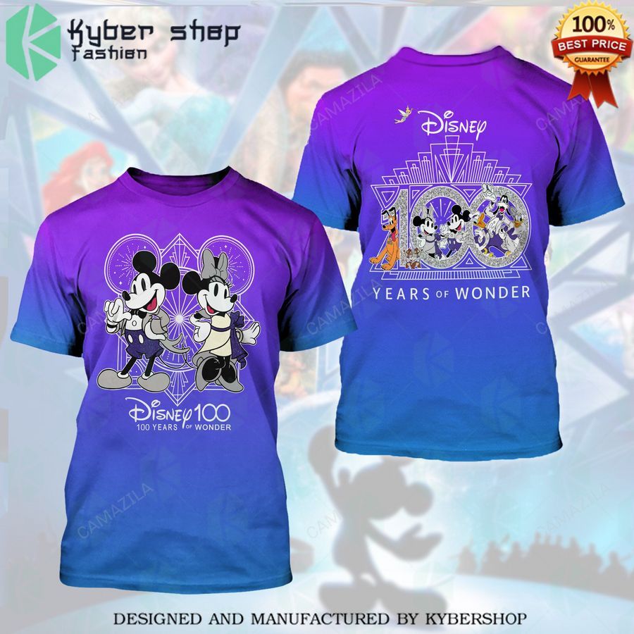 mickey and minnie mouse disney 100 years of wonder purple shirt 1 316