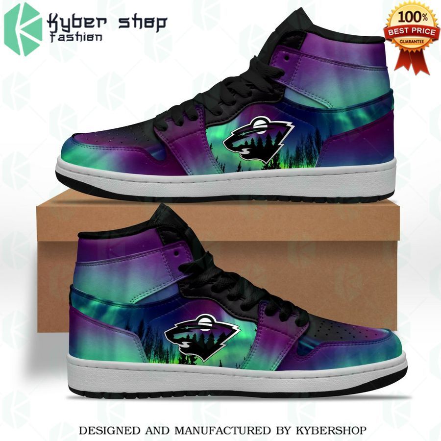 minnesota wild northern lights air jordan high top shoes 1 330