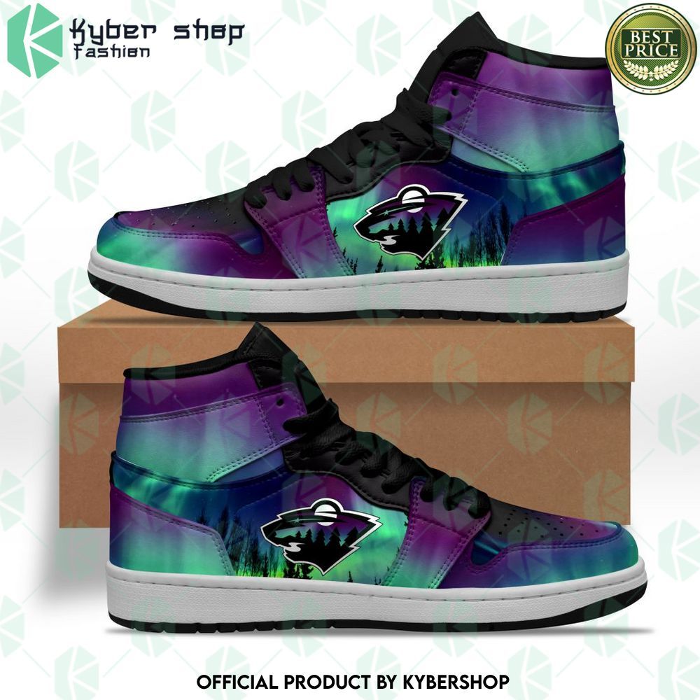 minnesota wild northern lights air jordan high top shoes 1 992