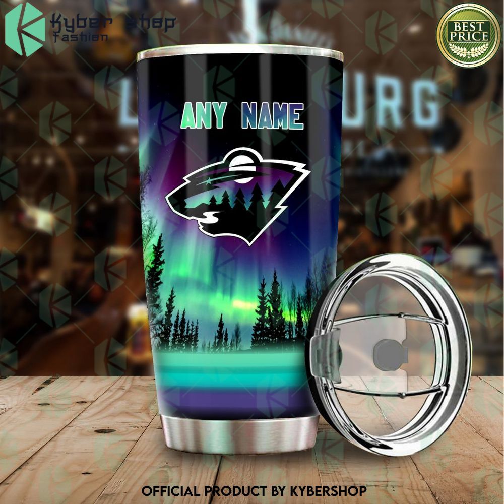 minnesota wild special design northern lights tumbler 1 76