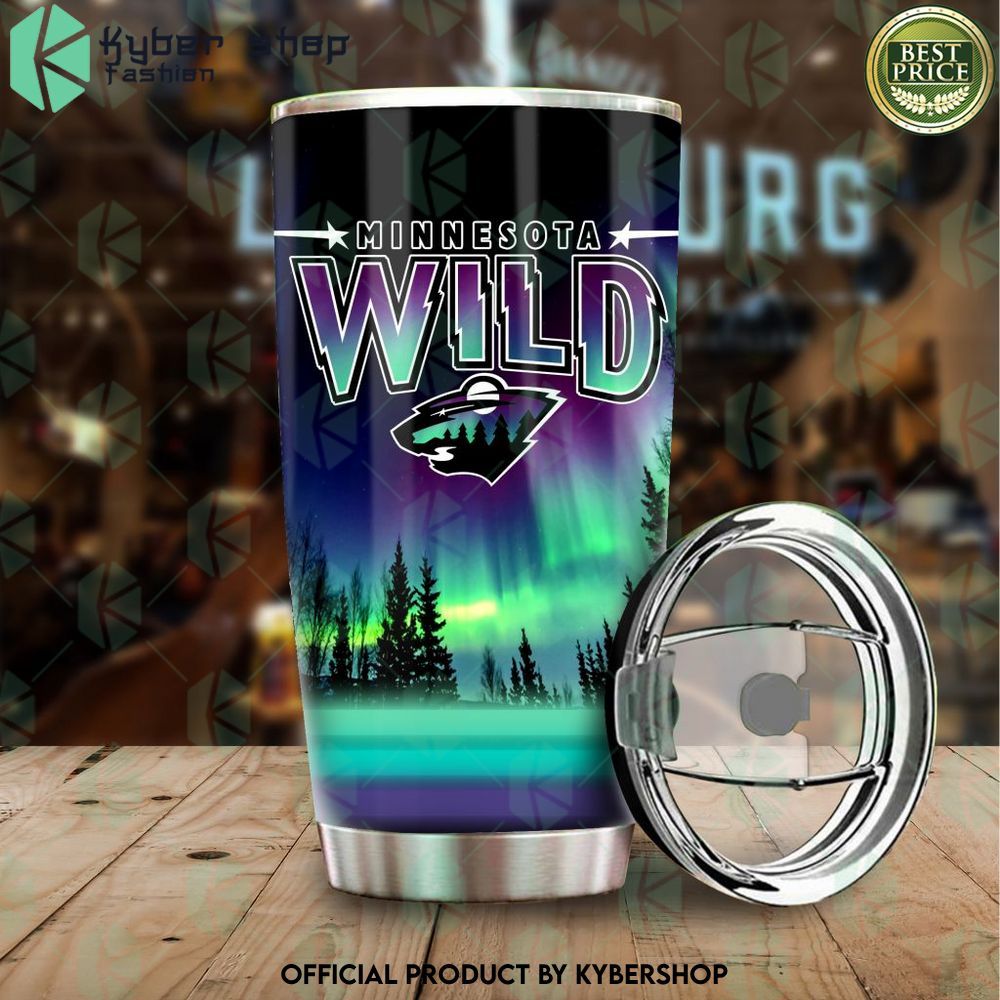 minnesota wild special design northern lights tumbler 2 732