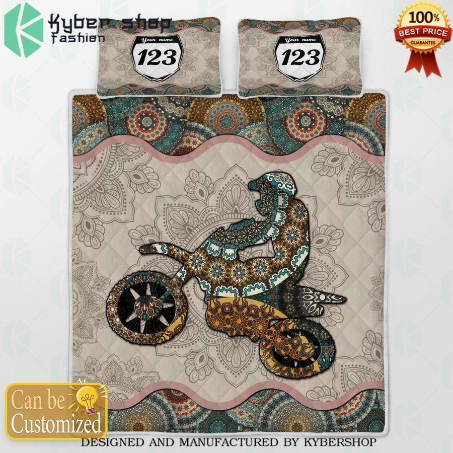 motocross rider native american custom bedding set 2 284