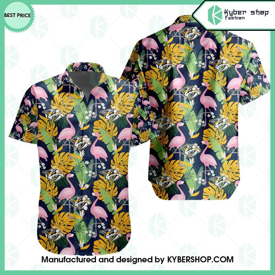 nashville predators flamingo hawaiian shirt 1 352