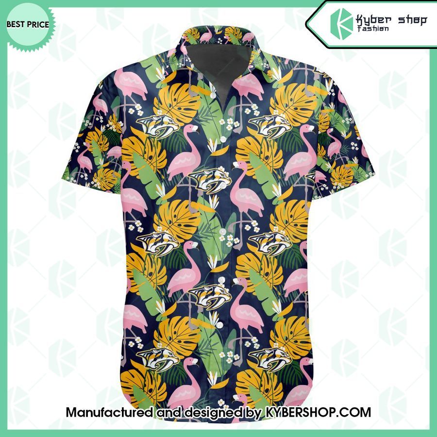 nashville predators flamingo hawaiian shirt 2 971