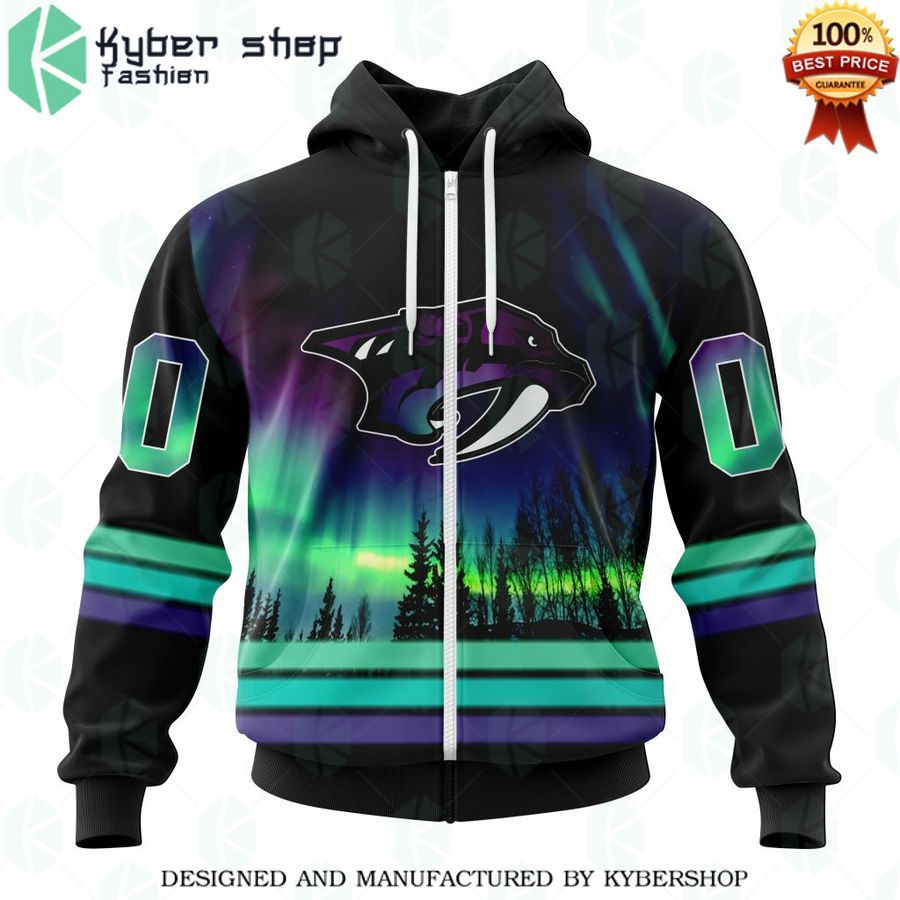 nashville predators special design with northern lights custom shirt 2 671