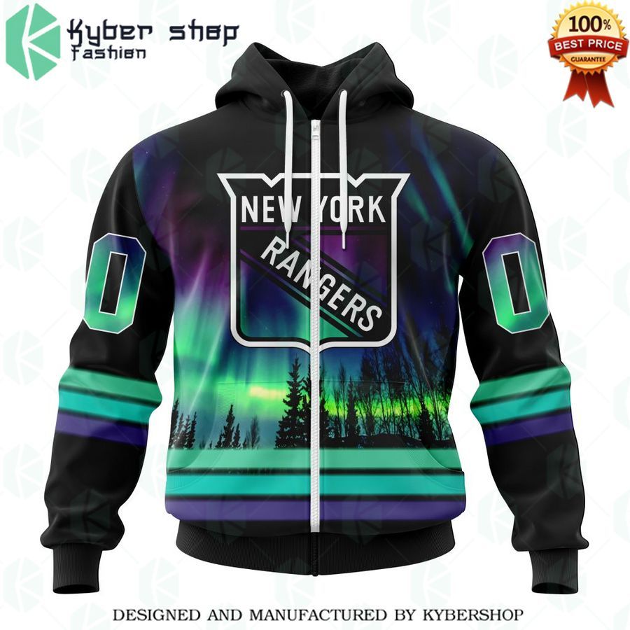 new york rangers special design with northern lights custom shirt 2 286