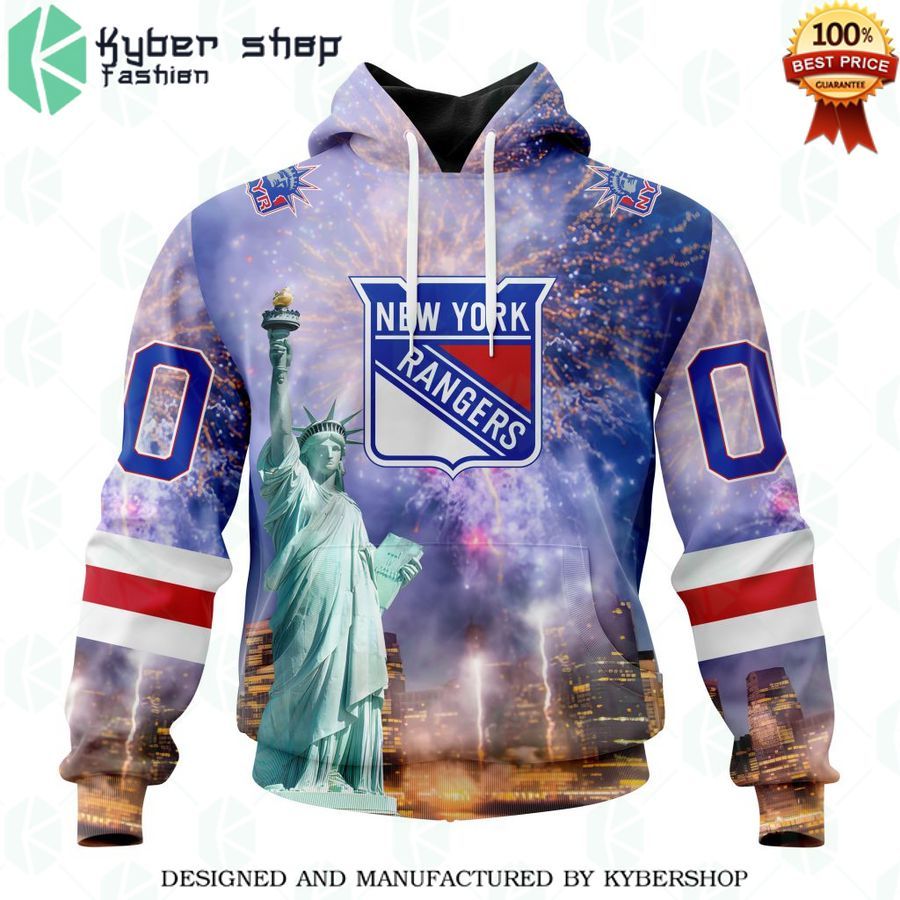 new york rangers special design with the statue of liberty custom shirt 1 120