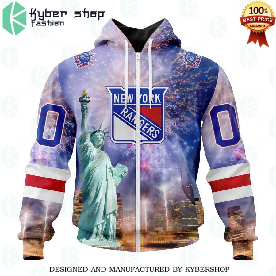 new york rangers special design with the statue of liberty custom shirt 2 405