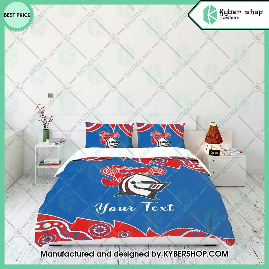 newcastle knights aborigines custom name bedding set 2 55