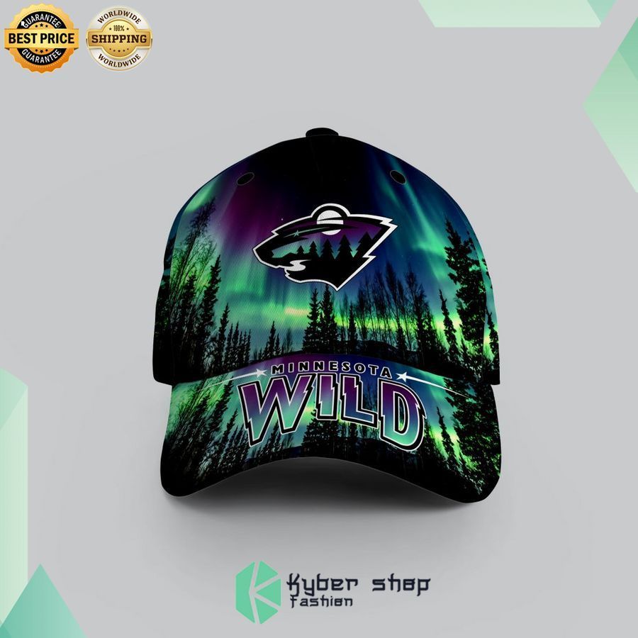 nhl minnesota wild special design with northern lights cap 1