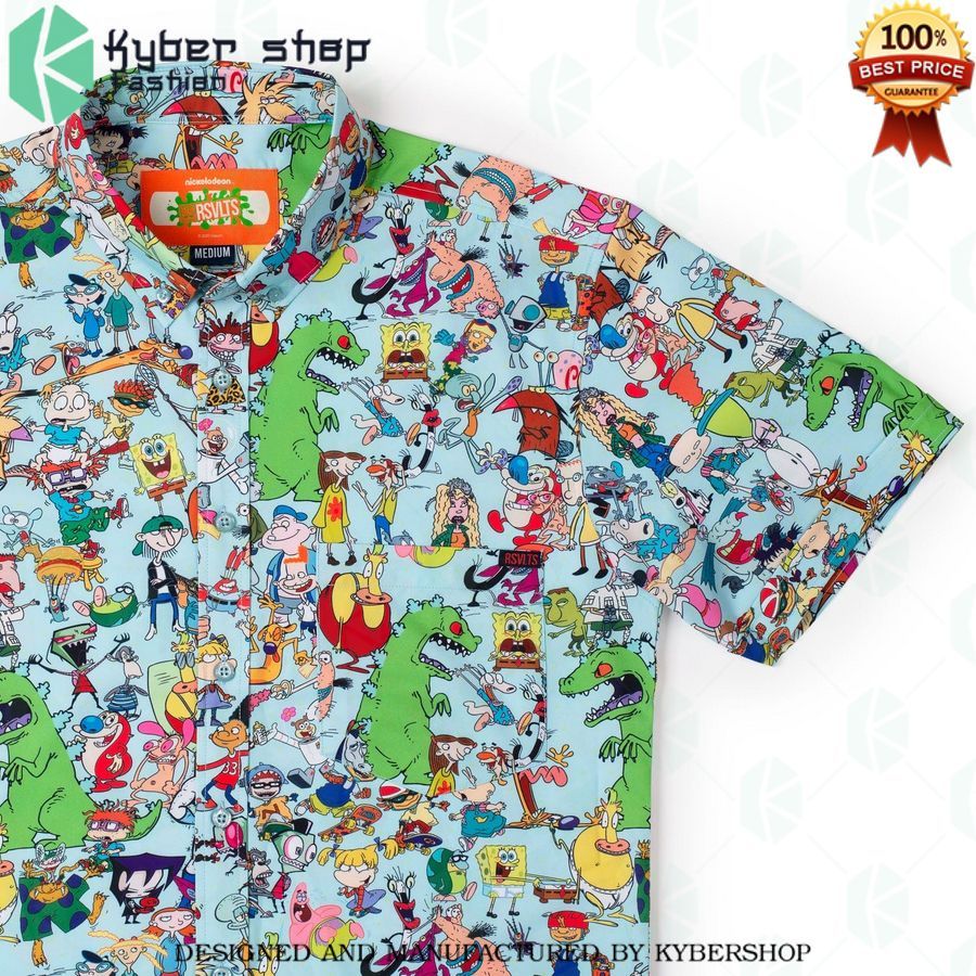 nickelodeon 90s mashup hawaiian shirt 1 421