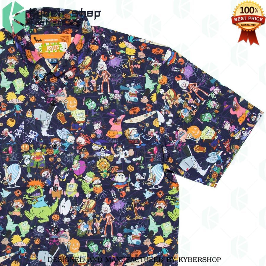 nickelodeon spooky mashup hawaiian shirt 1 514