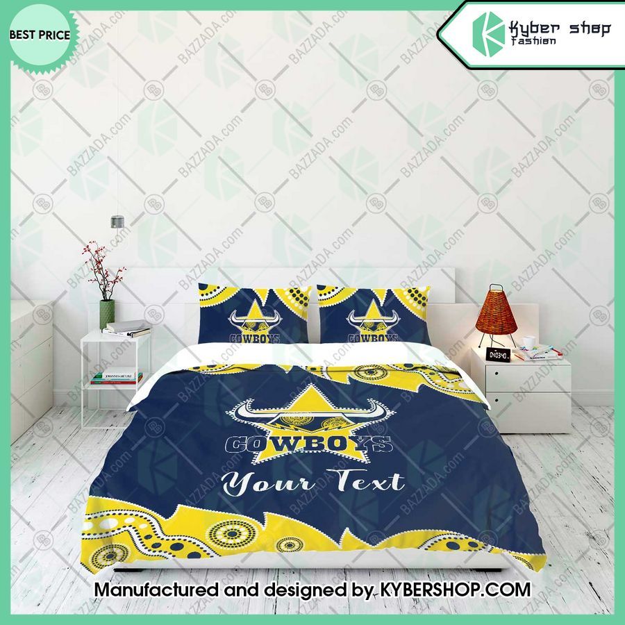 north queensland cowboys aborigines custom name bedding set 2 285