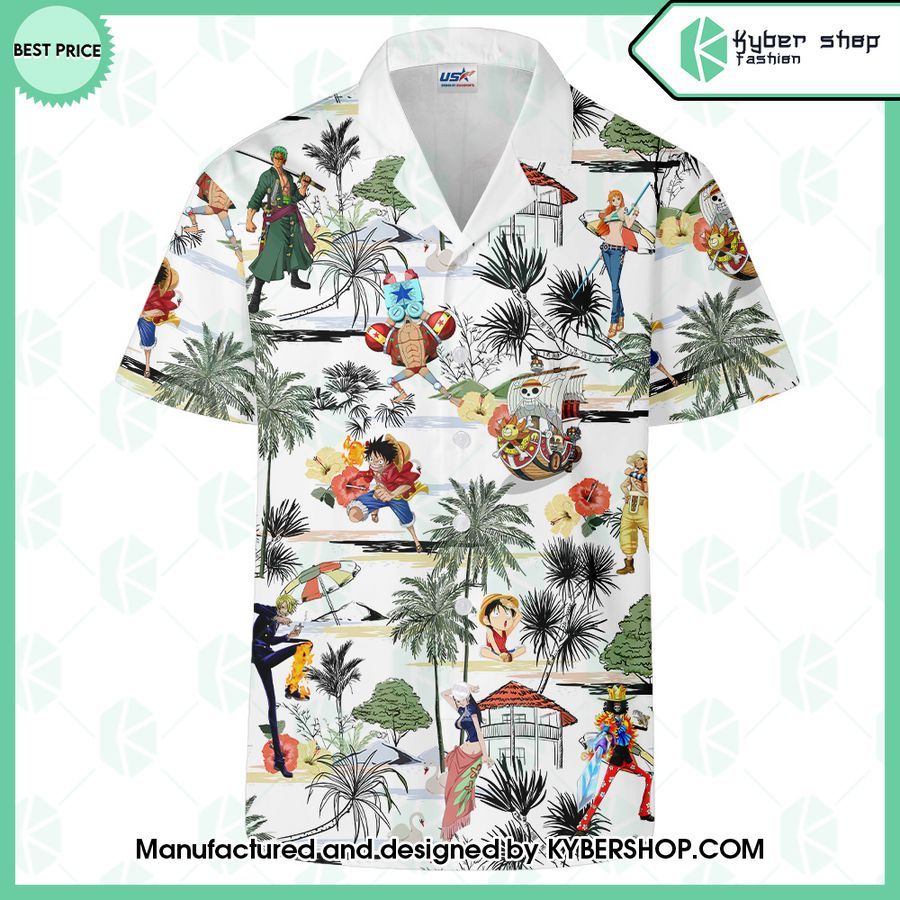 one piece characters hawaiian shirt shorts 1 148