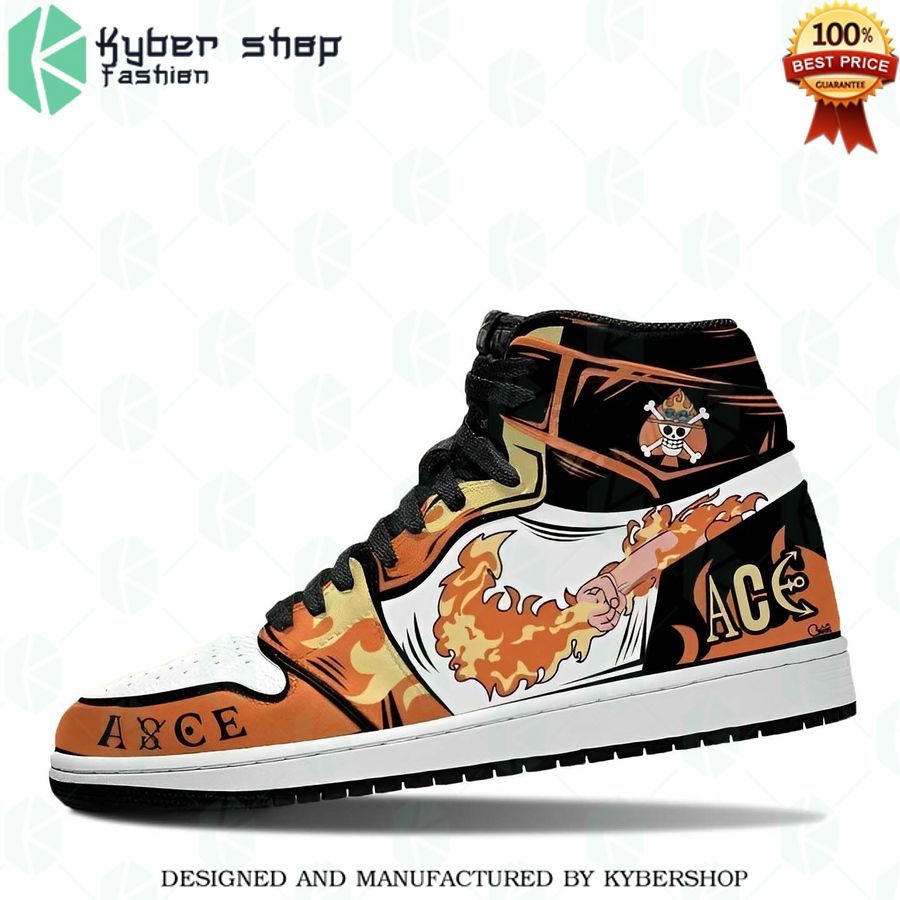 one piece fire fist portgas d ace air jordan high top shoes 2 450