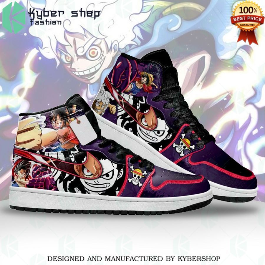 one piece monkey d luffy air jordan high top shoes 1 873